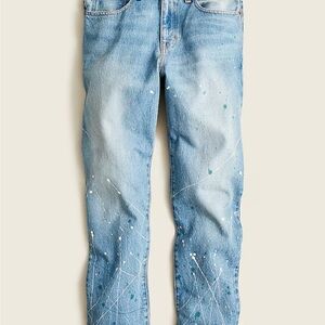 J Crew Slouchy Boyfriend Paint Splatter Jeans
